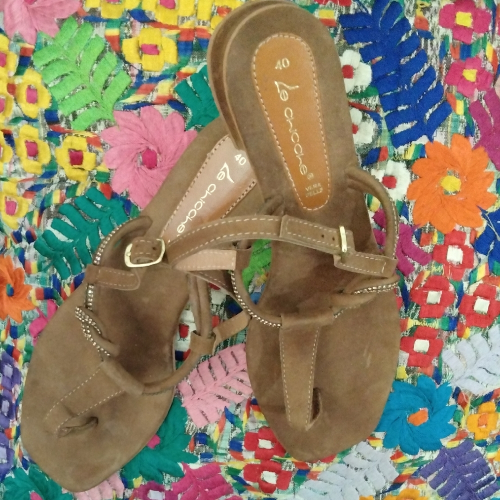 Vera Pelle Brown Women's Sandals